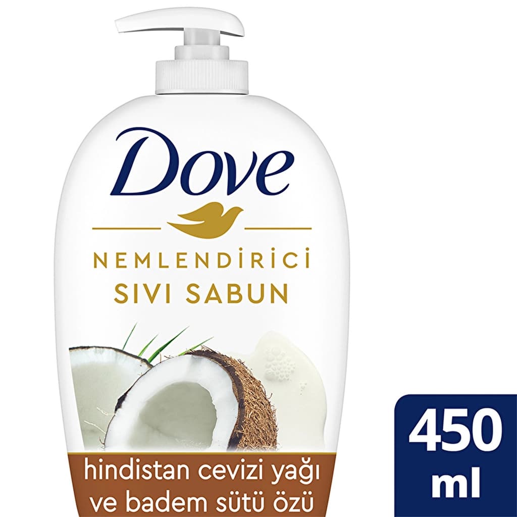 Dove Hindistan Cevizi Yağı ve Badem Sütü Özü Sıvı Sabun 450 ml